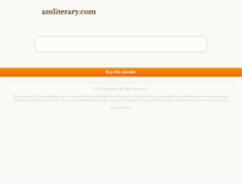 Tablet Screenshot of amliterary.com